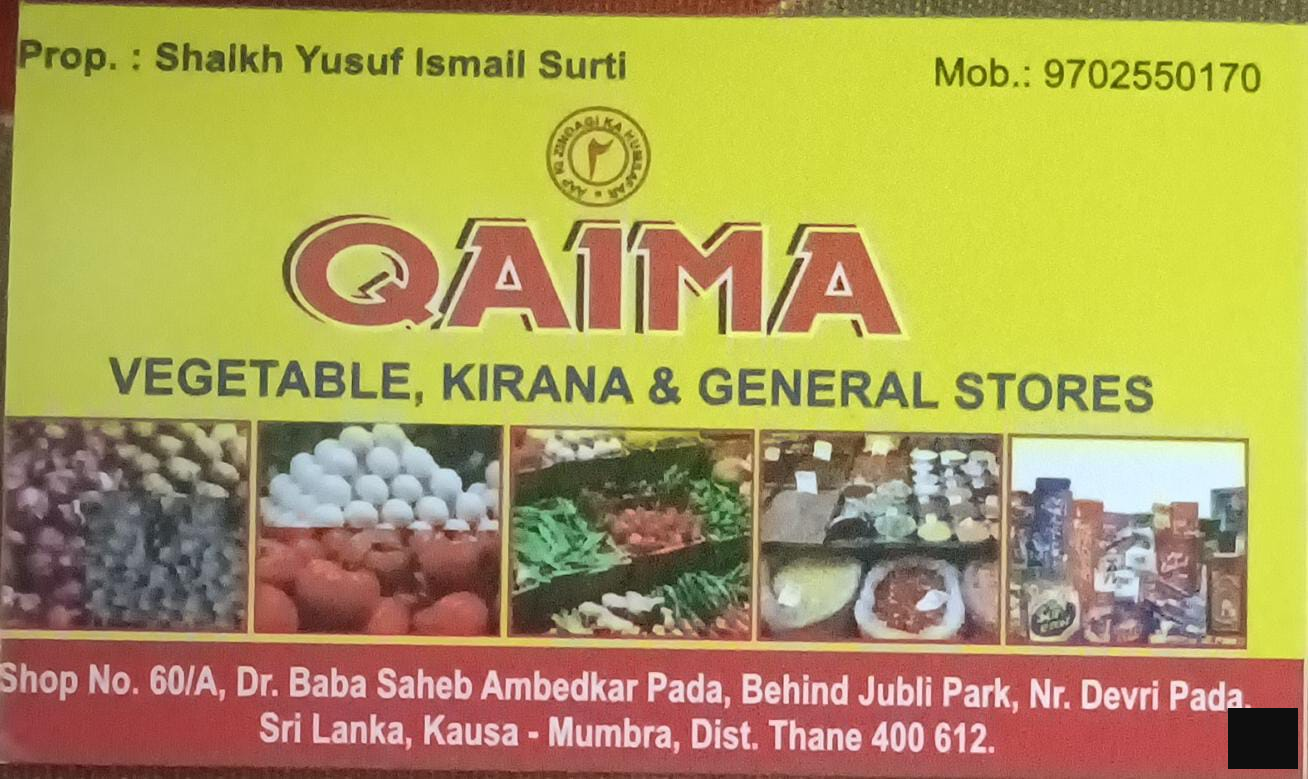 Qaima Vegetables Kirana & General store 
