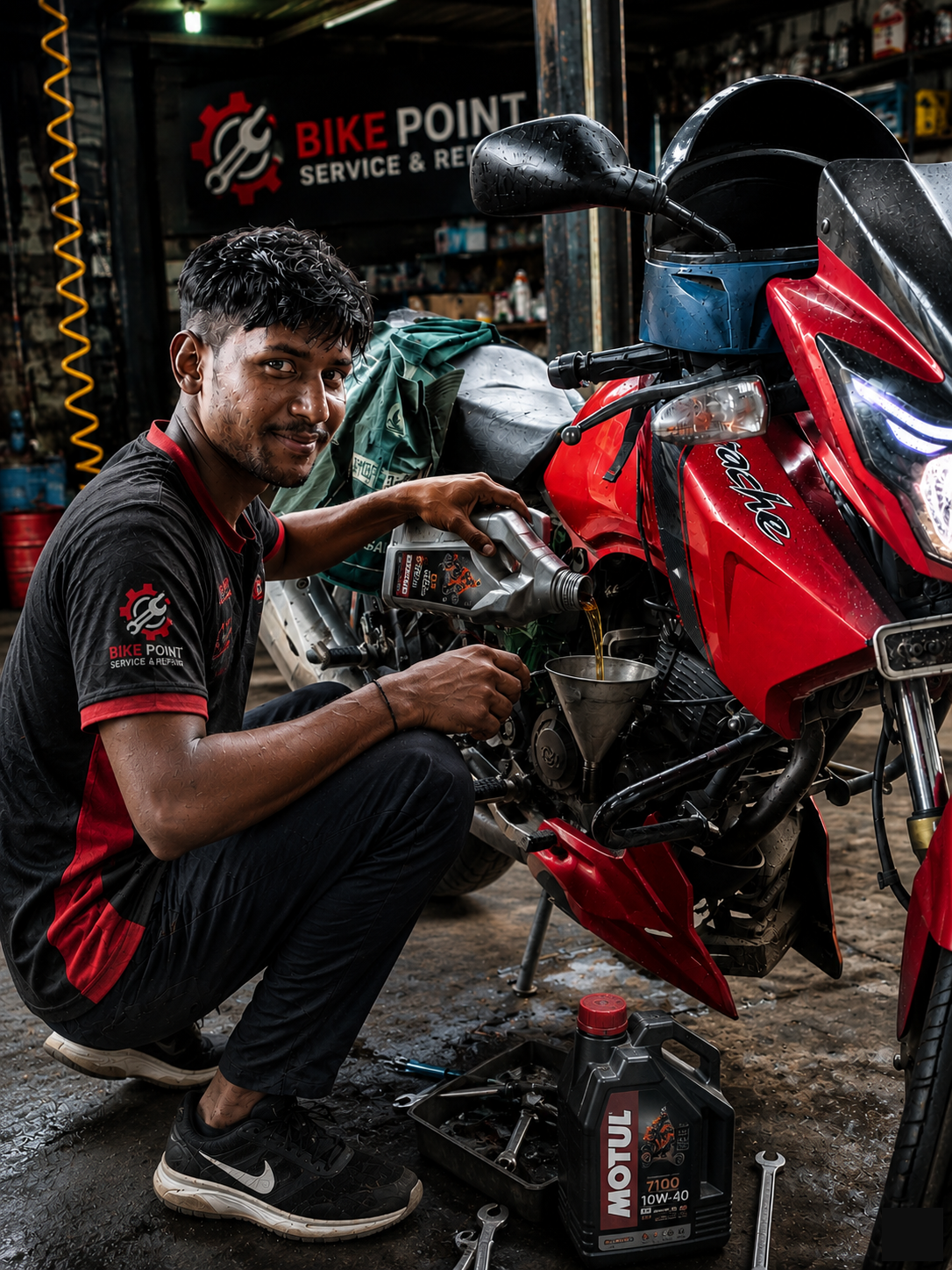 Bike Repair & Service Center | Engine Oil Change | Bike Modification |